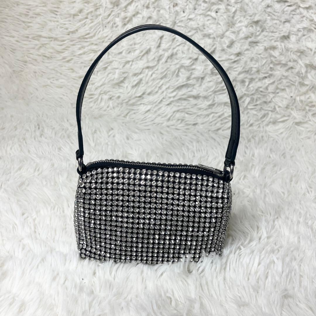 【美品】 アレキサンダーワン heiress ラインストーンメッシュポーチ