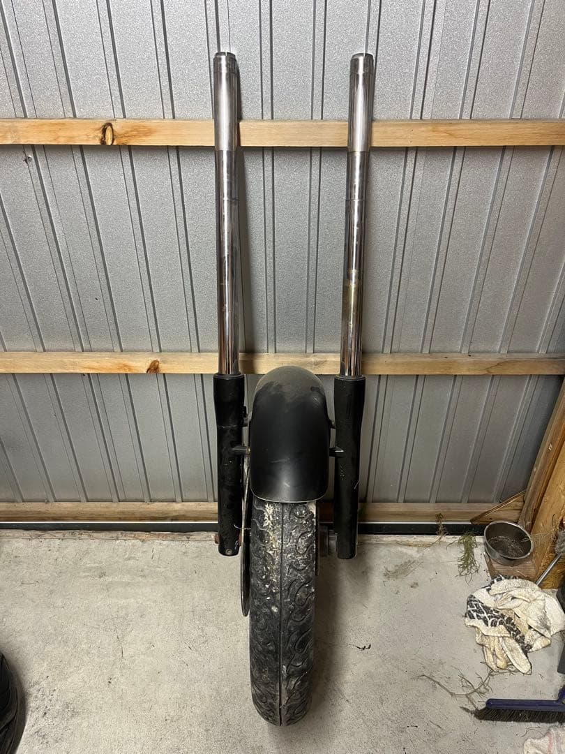 ドラッグスターフロントフォーク150mm延長付き