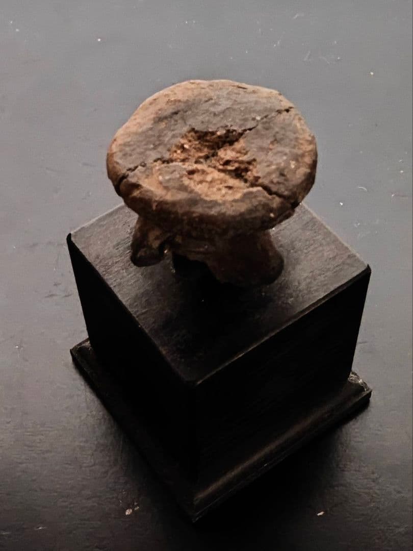 縄文土偶頭部　縄文時代　考古発掘品　古代美術　稀少　残欠の美