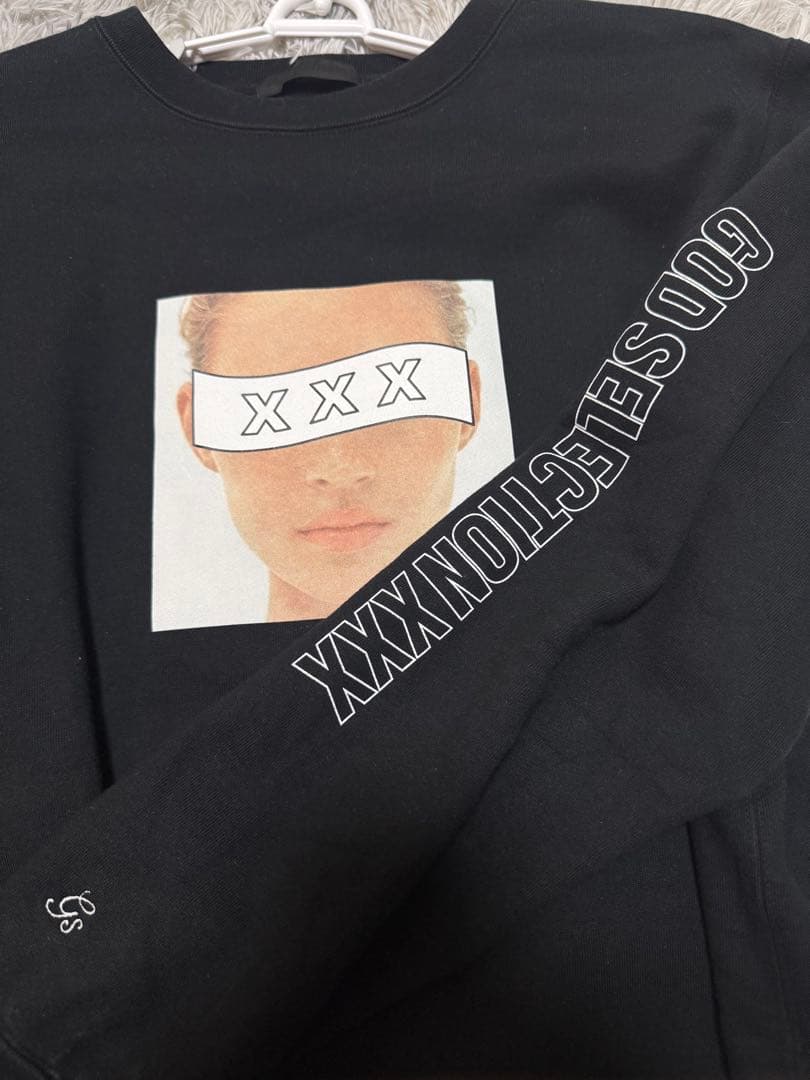 GOD SELECTION XXX トレーナー　黒　L