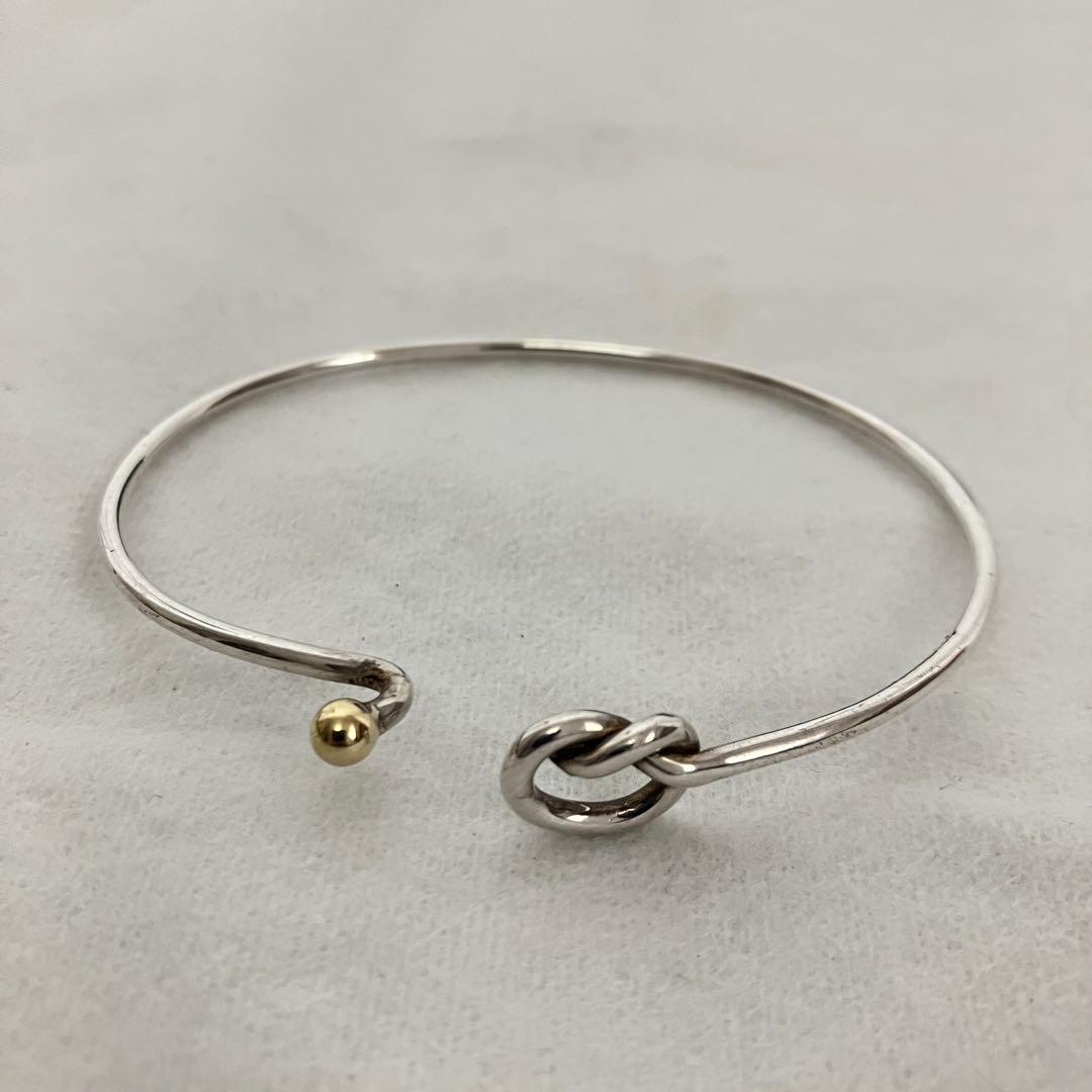 Tiffany＆Co.　ティファニー　フラットワイヤーフック＆アイ　バングル