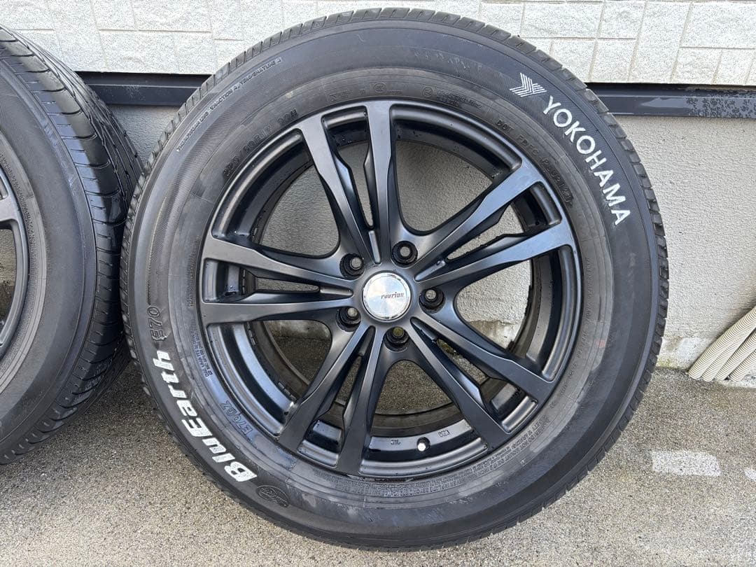 【24時間限定値下げ】17ブラックホイール＆225/60R17タイヤ4本セット