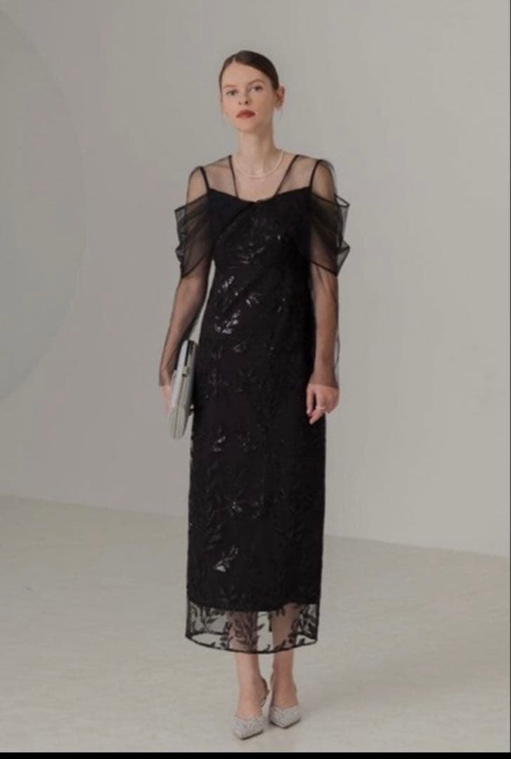 新品　ブラック パーティードレス Sサイズ　leja