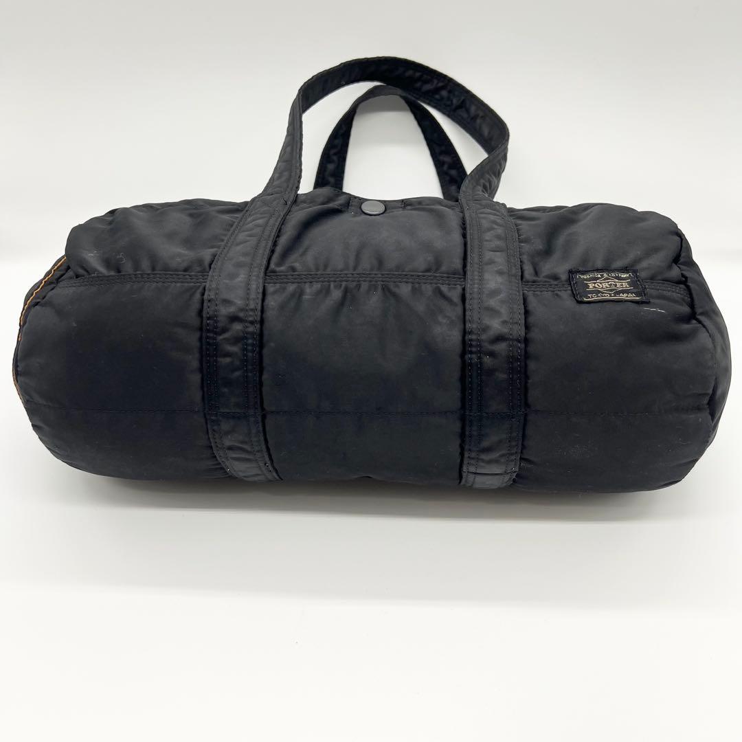 廃盤✨良品　PORTER　ポーター　ミニボストン　タンカー　黒　L　ドラムバッグ