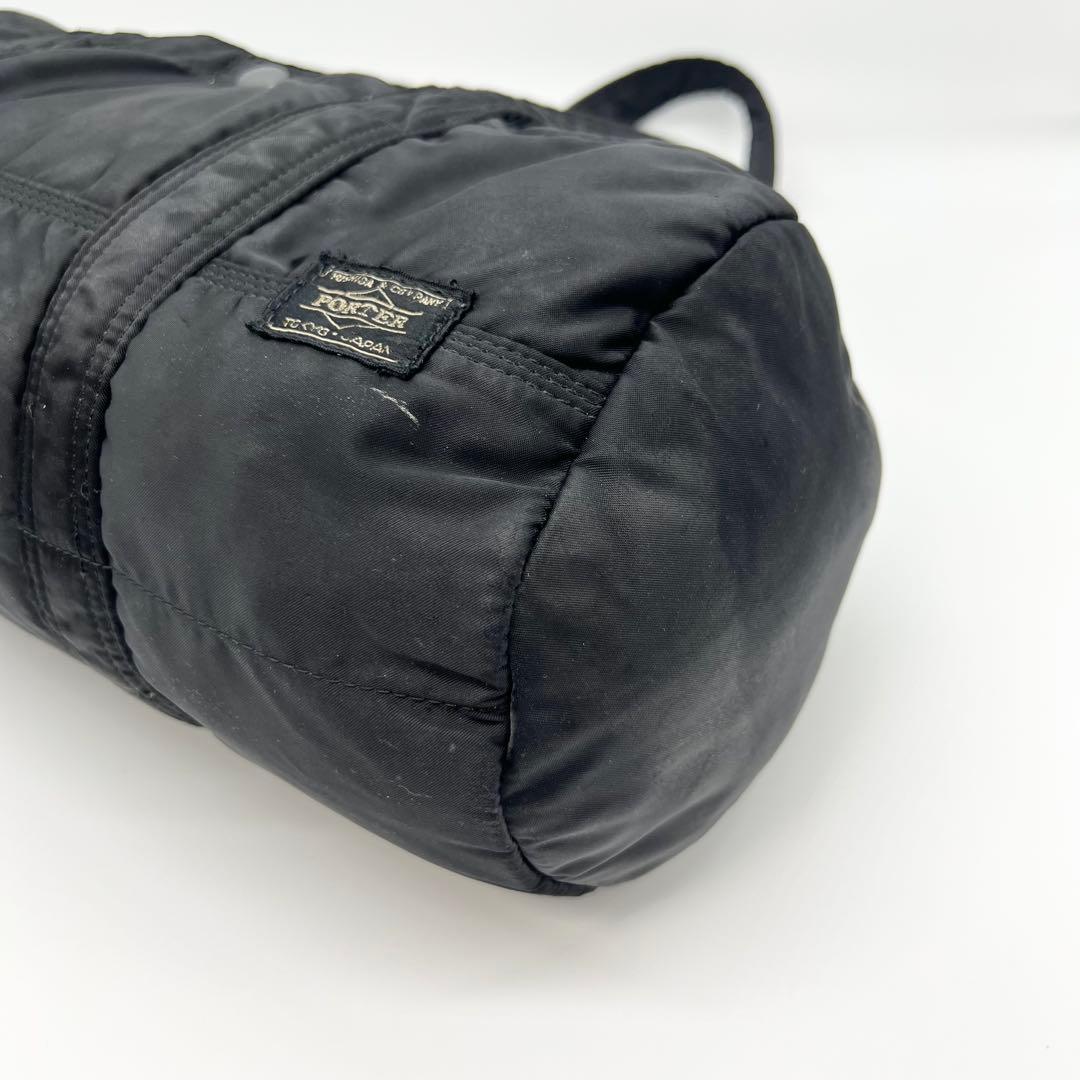 廃盤✨良品　PORTER　ポーター　ミニボストン　タンカー　黒　L　ドラムバッグ