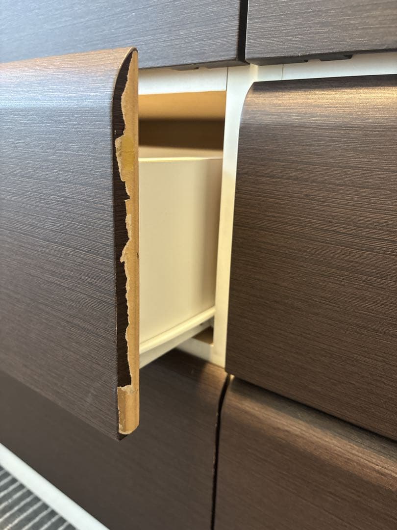 ニトリ ダークブラウンチェスト 送料込　　年末処分