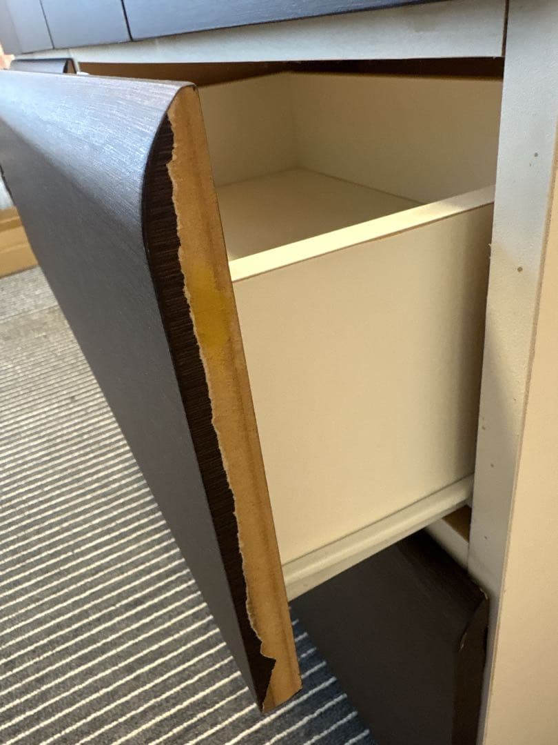 ニトリ ダークブラウンチェスト 送料込　　年末処分