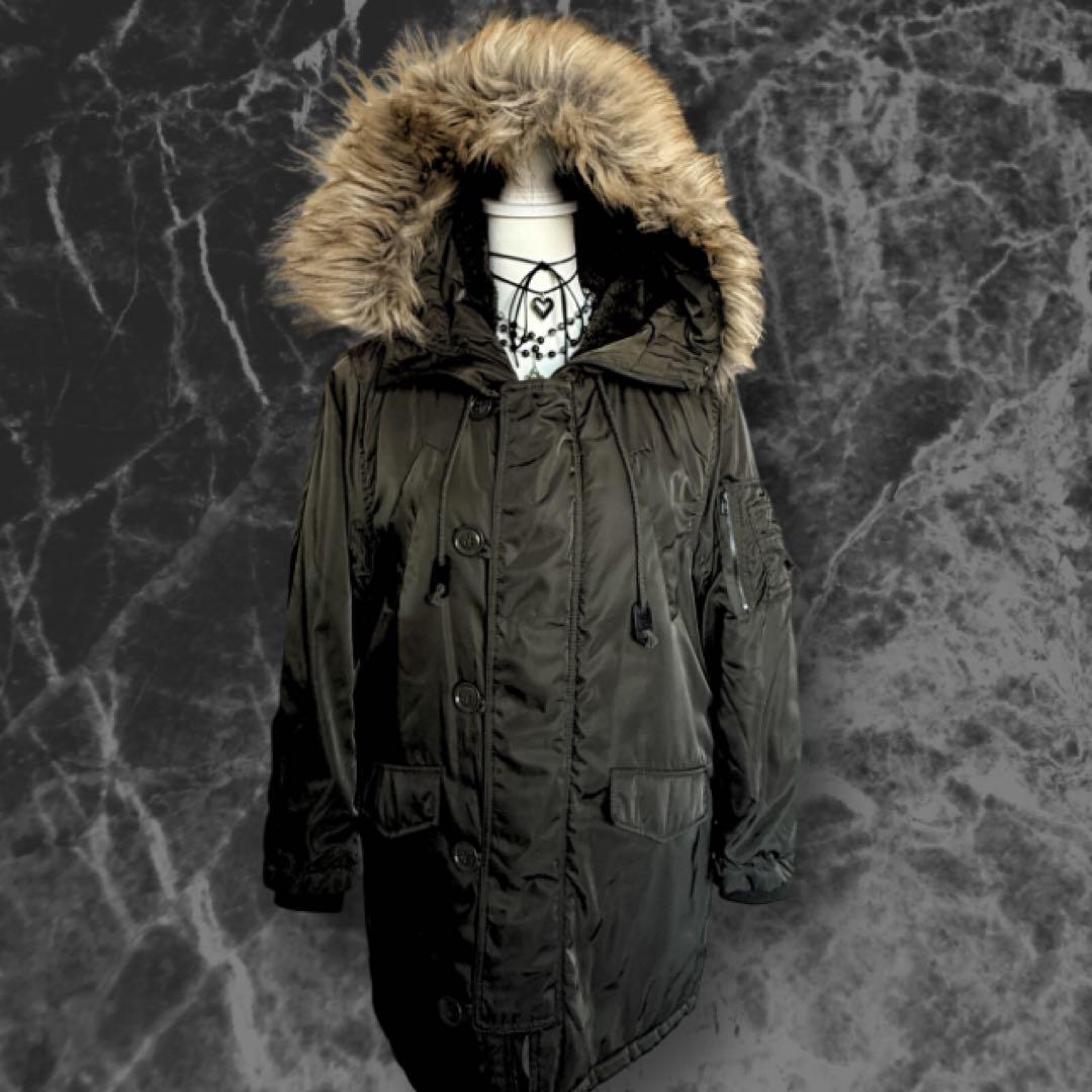 y2k ファー付モッズコート グランジフェアリー 森ガール 平成ギャル 00s