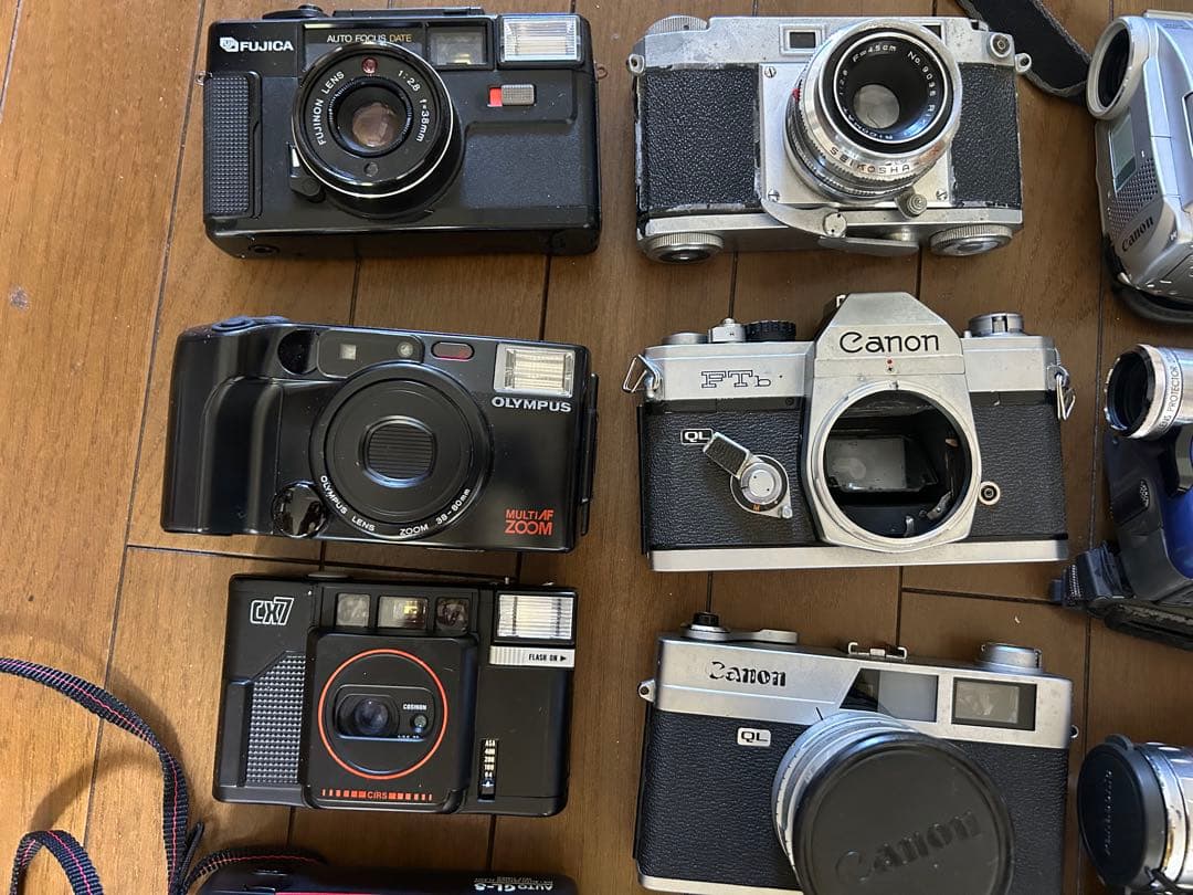フィルムカメラ、デジタルビデオカメラ、デジカメ 20点 【ジャンク品】