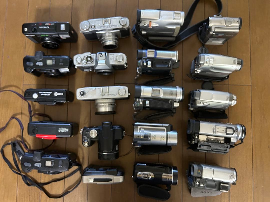 フィルムカメラ、デジタルビデオカメラ、デジカメ 20点 【ジャンク品】