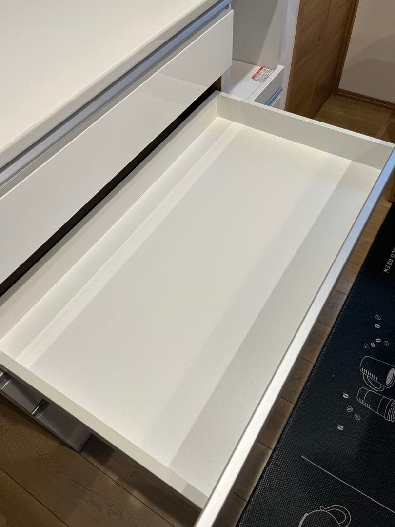 ★こばし★【送料込】ニトリ 食器棚 幅120 ホワイト　※下部のみ