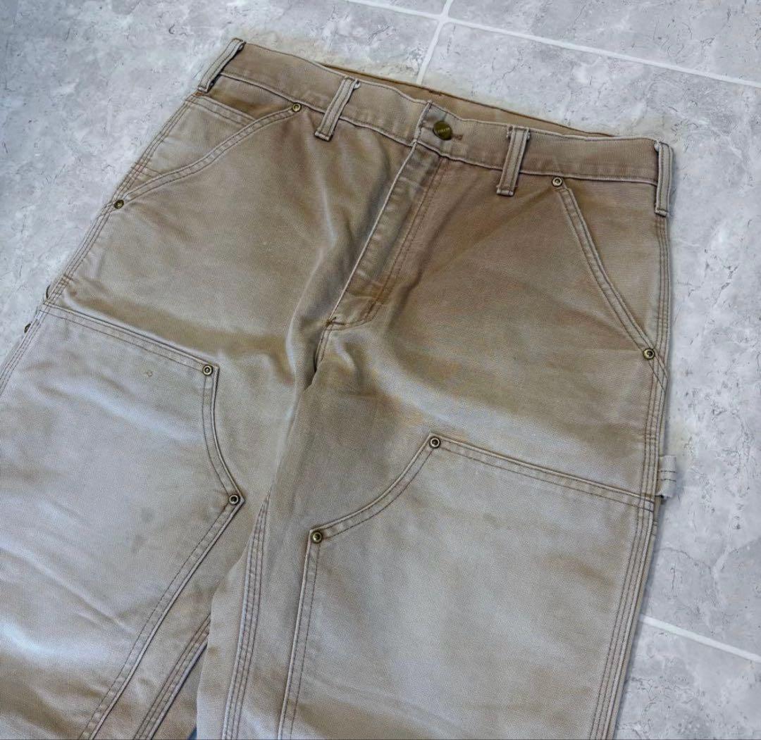 【希少】　カーハート　ダブルニー　ベージュ