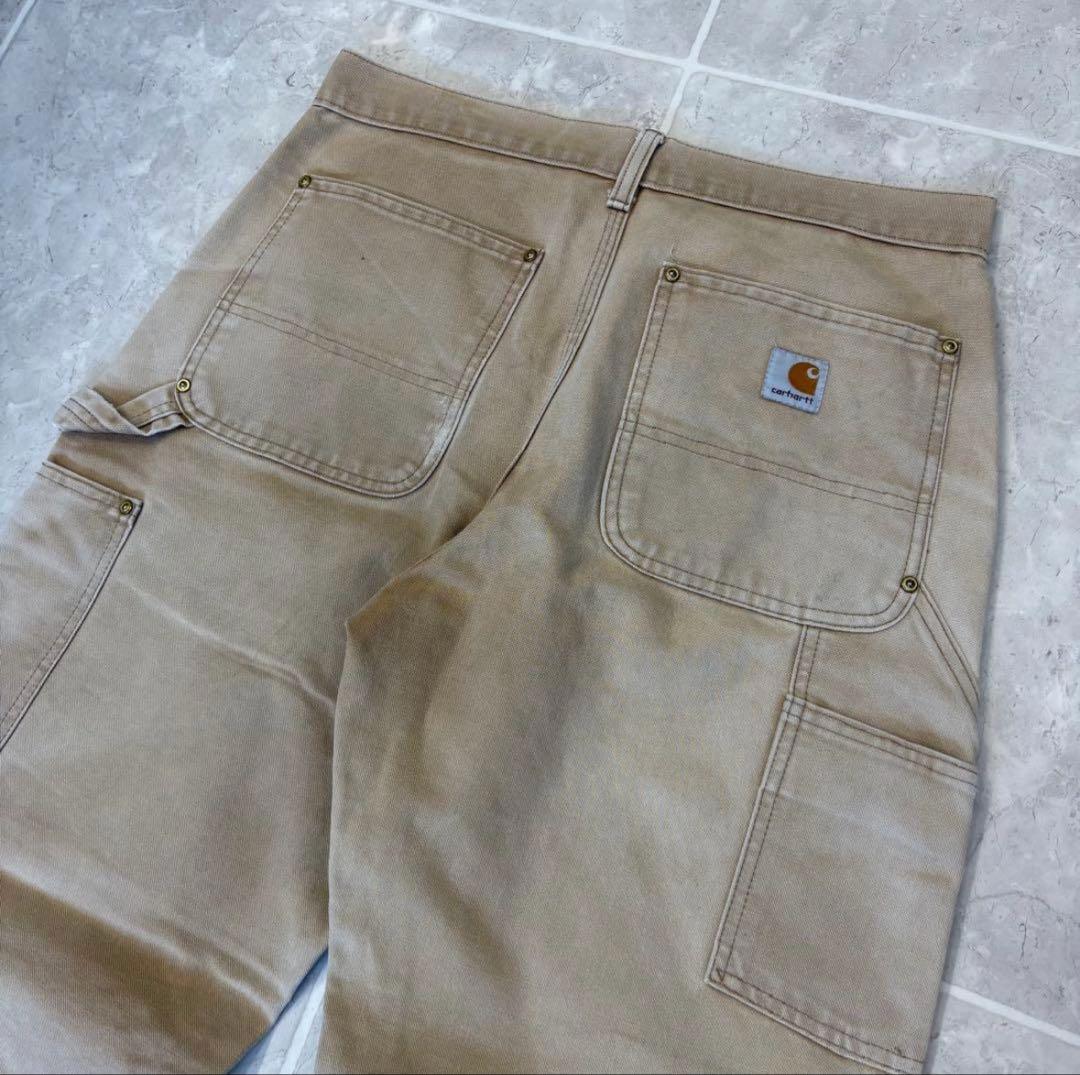 【希少】　カーハート　ダブルニー　ベージュ