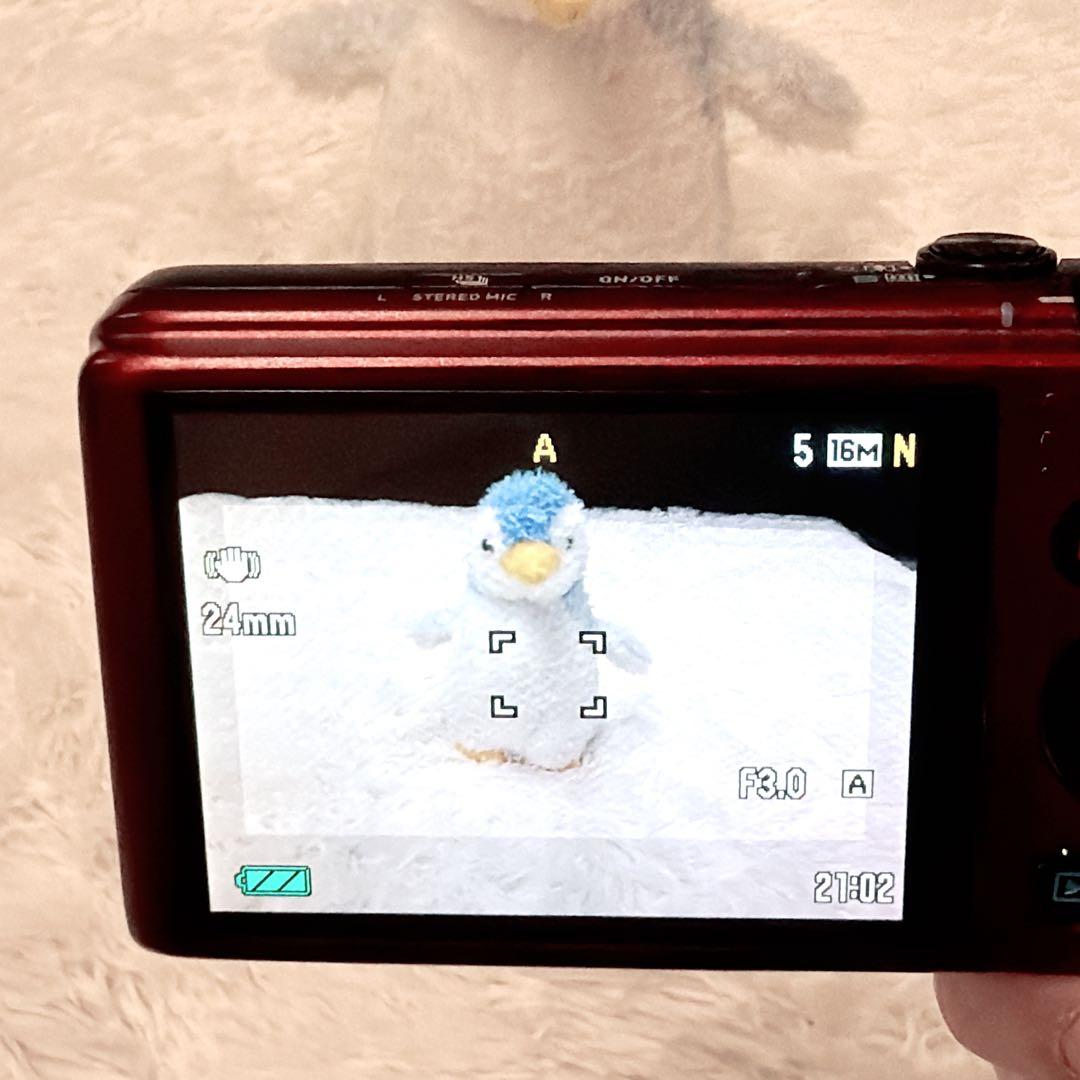 【美品】 CASIO EXILIM EX-ZR310 レッド デジタルカメラ