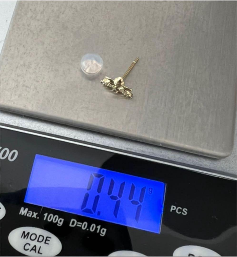 ペコ　K18YG 蜂　ミツバ　ピアス　片耳用