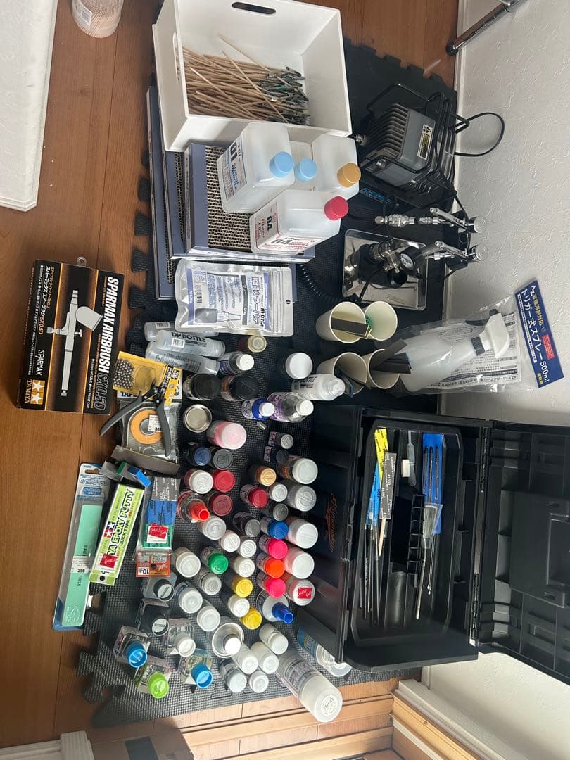 Mr.リニアコンプレッサーl7 プラチナセット　他塗料等