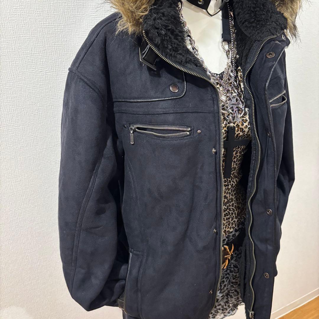 平成ギャル y2k ファージャケット　グランジ　ダークコア　NANA ギミック