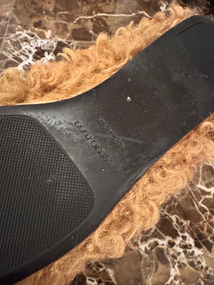 sergio rossi ベージュ スリッポン　パンプス