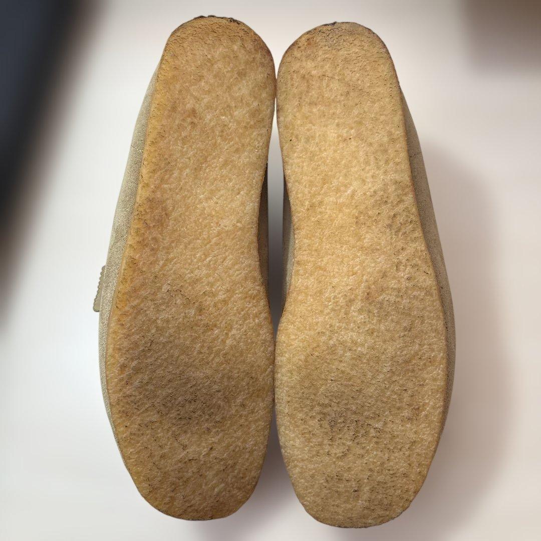 [美品]Clarks ワラビー　ブース　ベージュ　29cm（UK11)