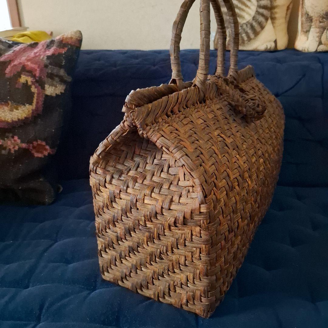 大きい山葡萄 かごバッグ 国産 (山形県産)