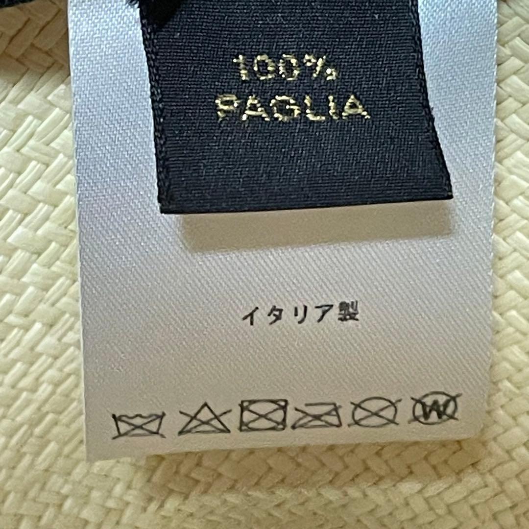 Borsalinoボルサリーノ パナマハット 箱付き　イタリア製　天然草