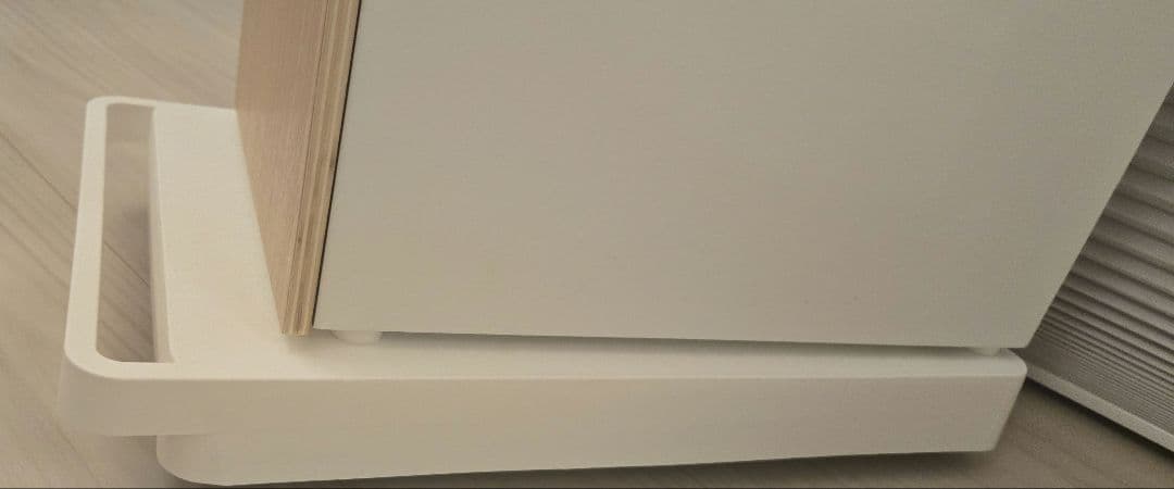 tower ゲーム機本体・コントローラー収納+台車 ホワイト 山崎実業