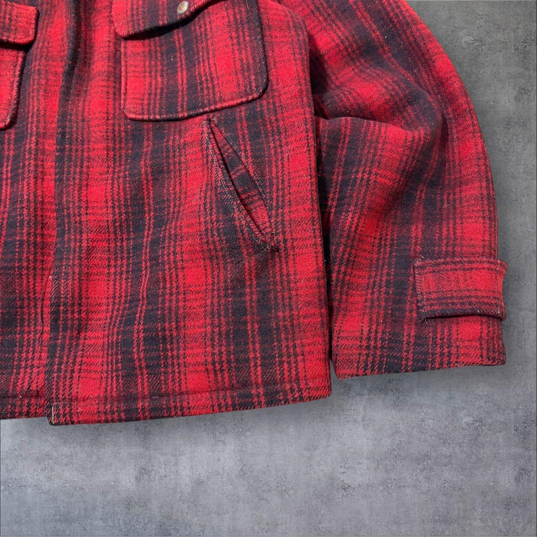 R*離様 【Woolrich】50s60sヴィンテージ黒タグチェック柄マッキーノ
