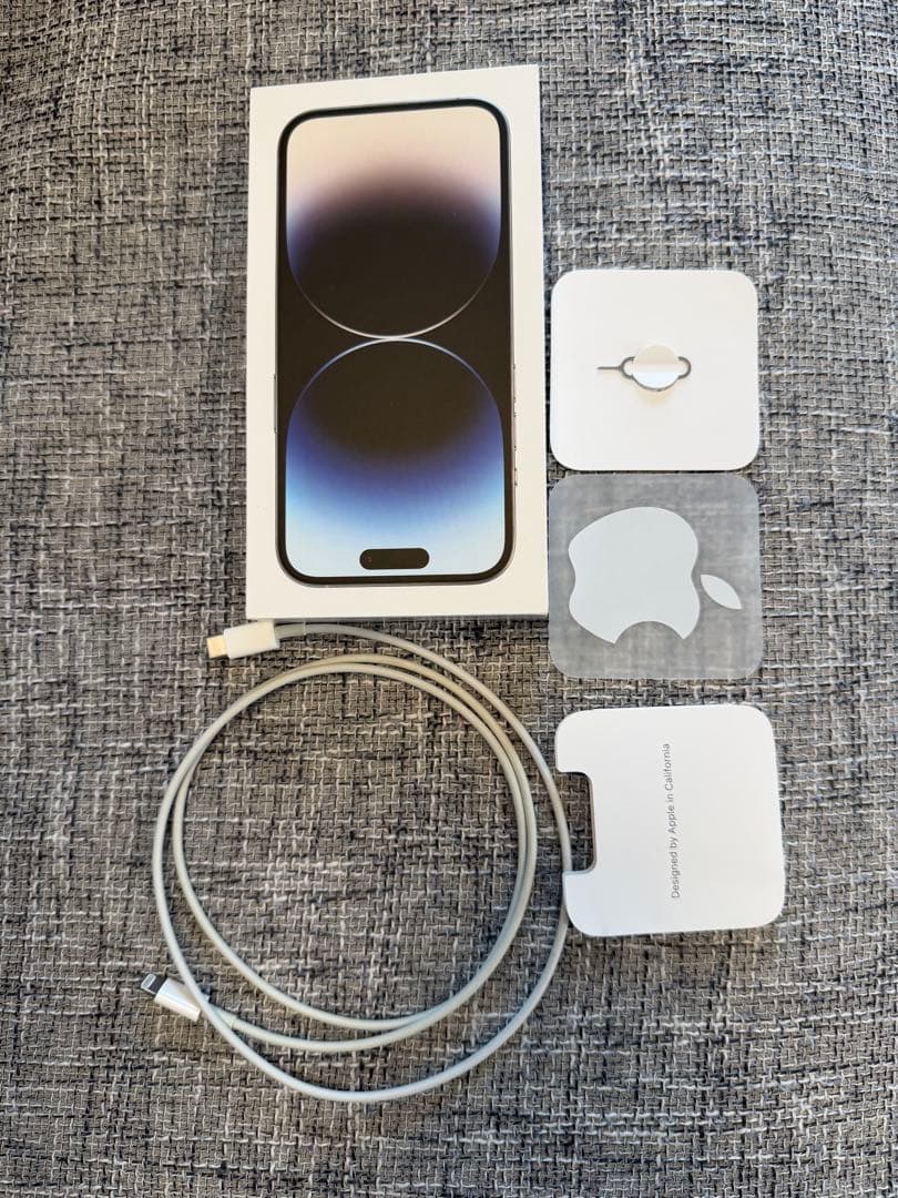【美品】Apple iPhone 14 Pro ディープパープル SIMフリー