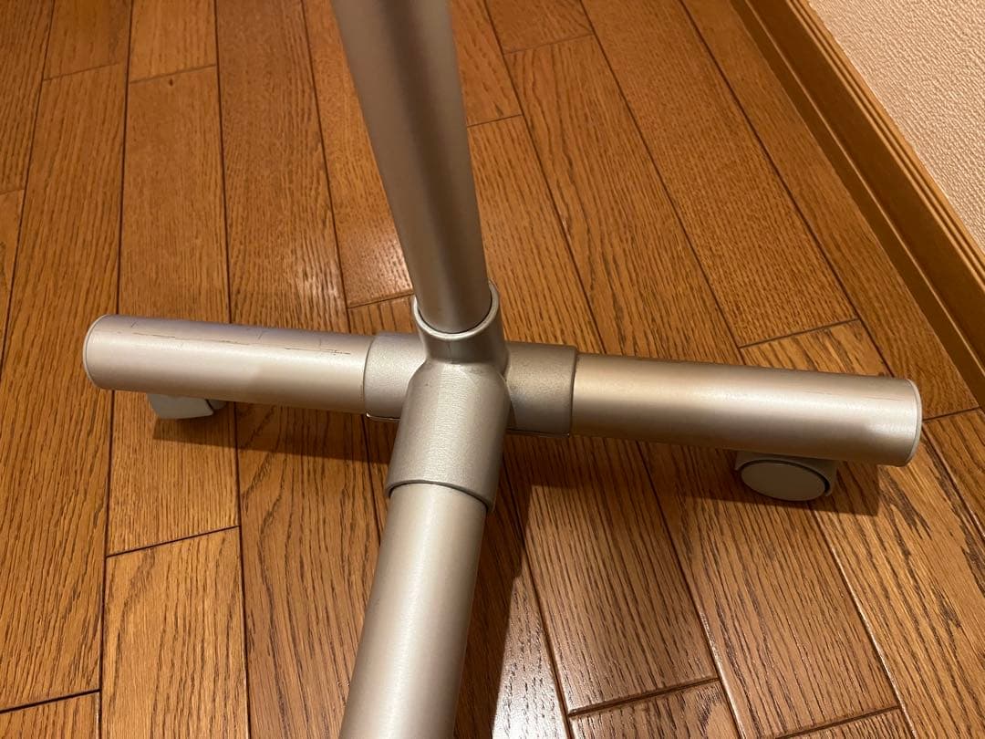 アルミ製　伸縮ハンガーラック　キャスター付　無印良品　廃番　3台