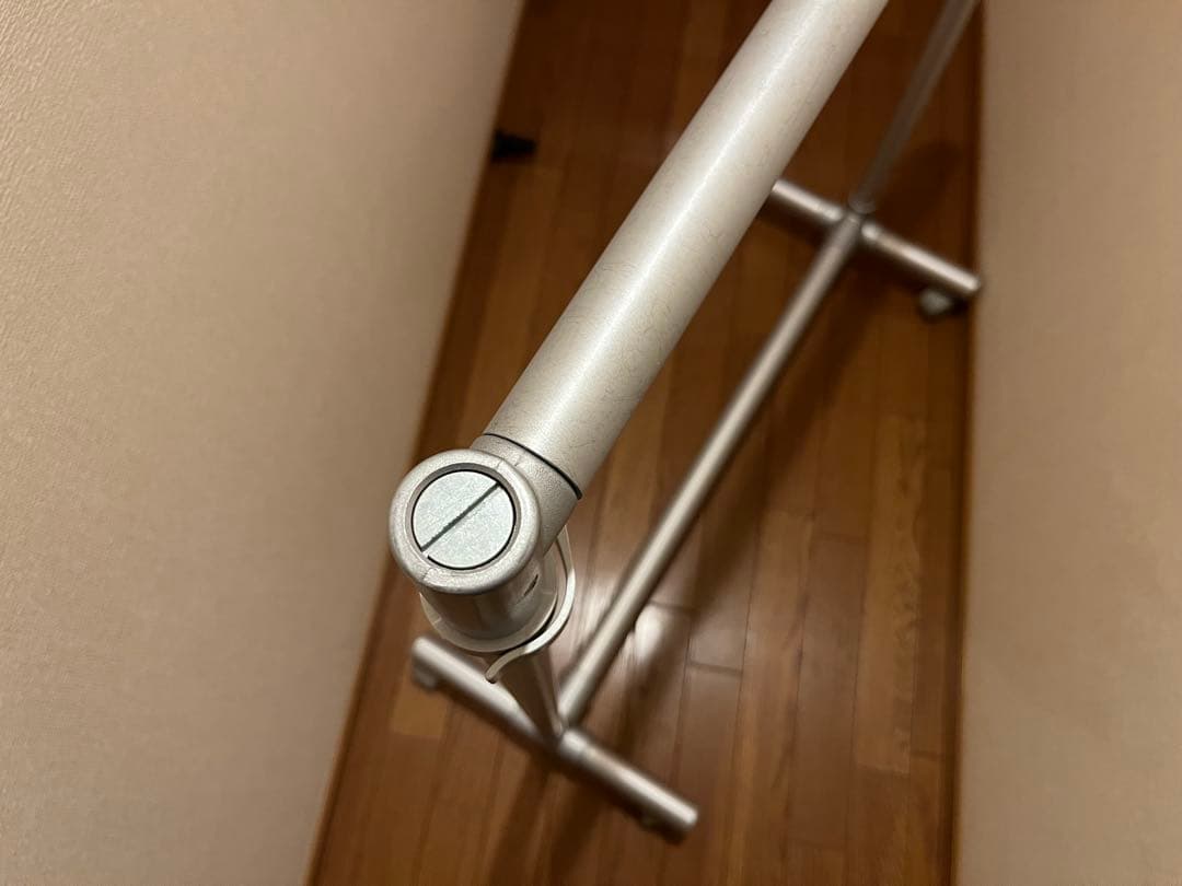 アルミ製　伸縮ハンガーラック　キャスター付　無印良品　廃番　3台