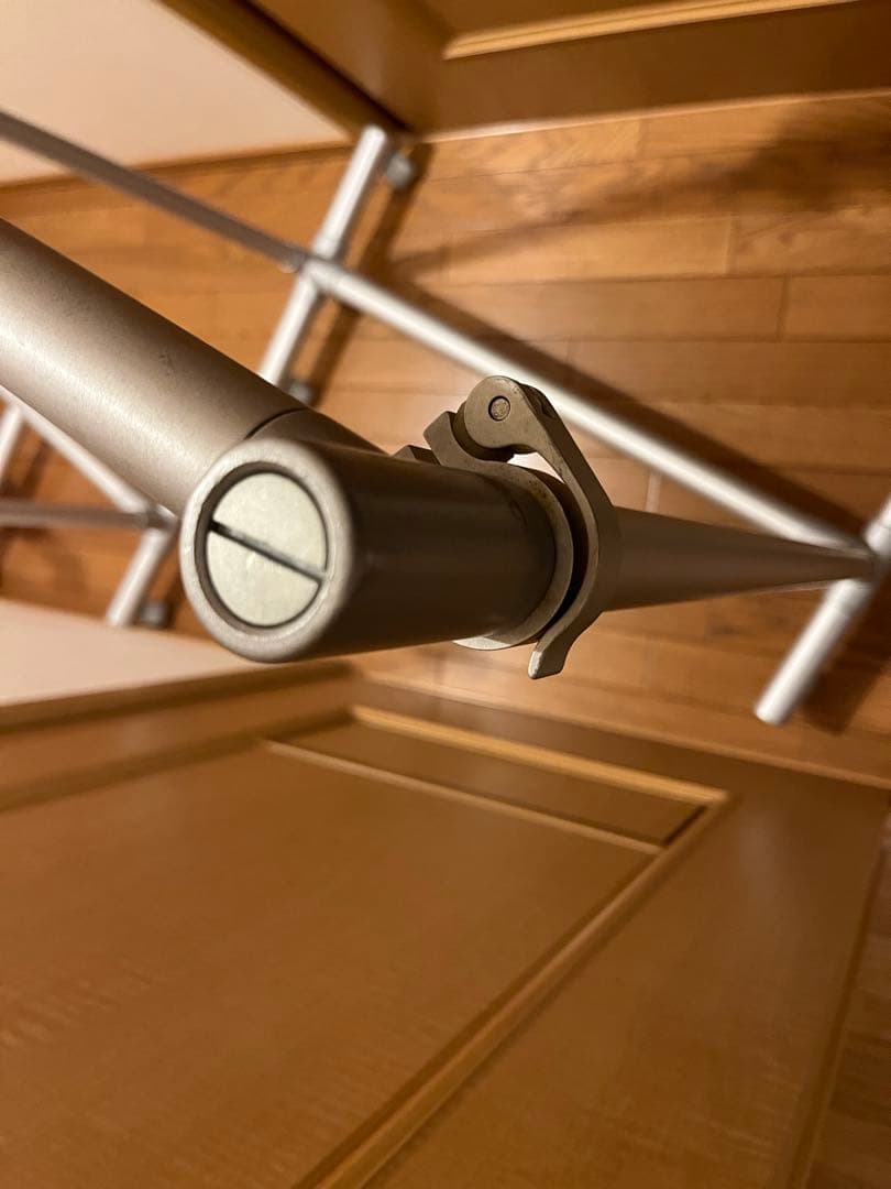 アルミ製　伸縮ハンガーラック　キャスター付　無印良品　廃番　3台