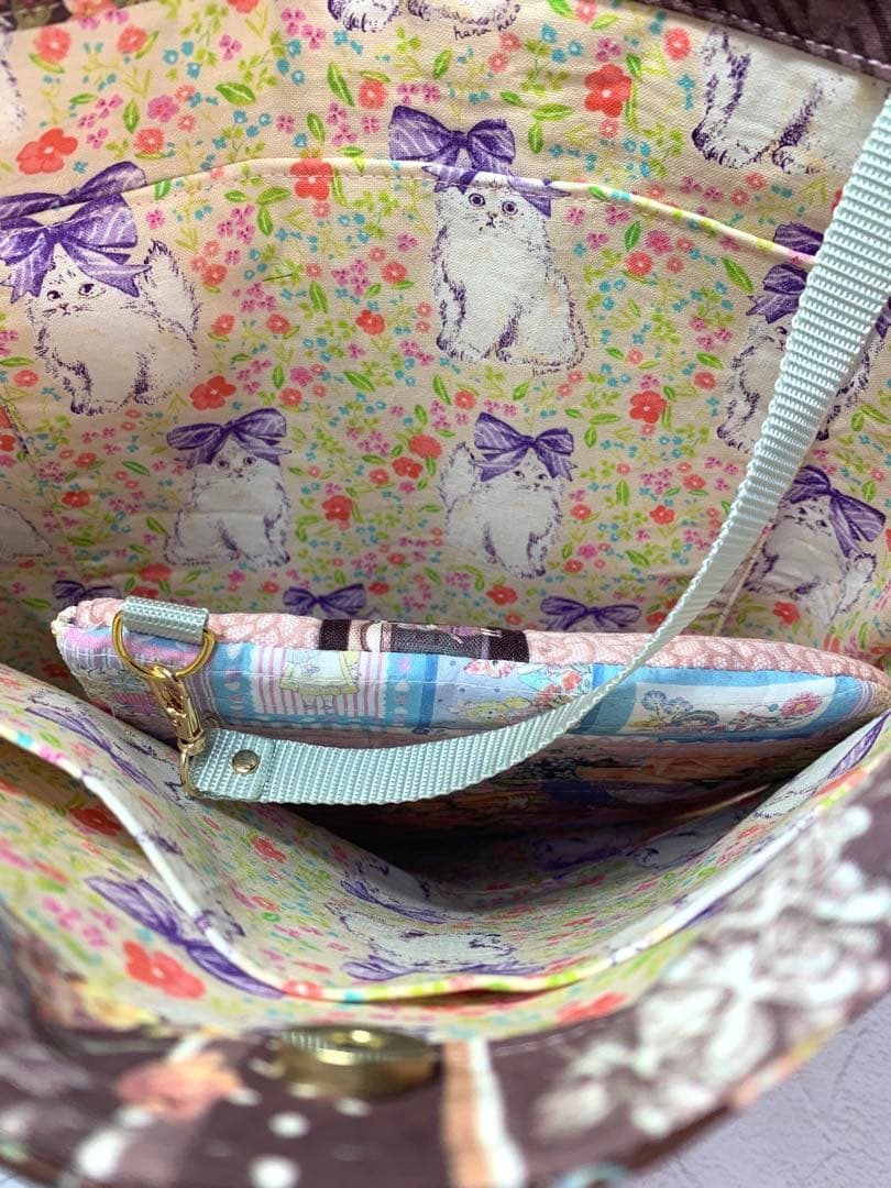 フリルバッグ ポーチ 2点セット ビッグコラコラ ジョリーフルール 女の子ピンク