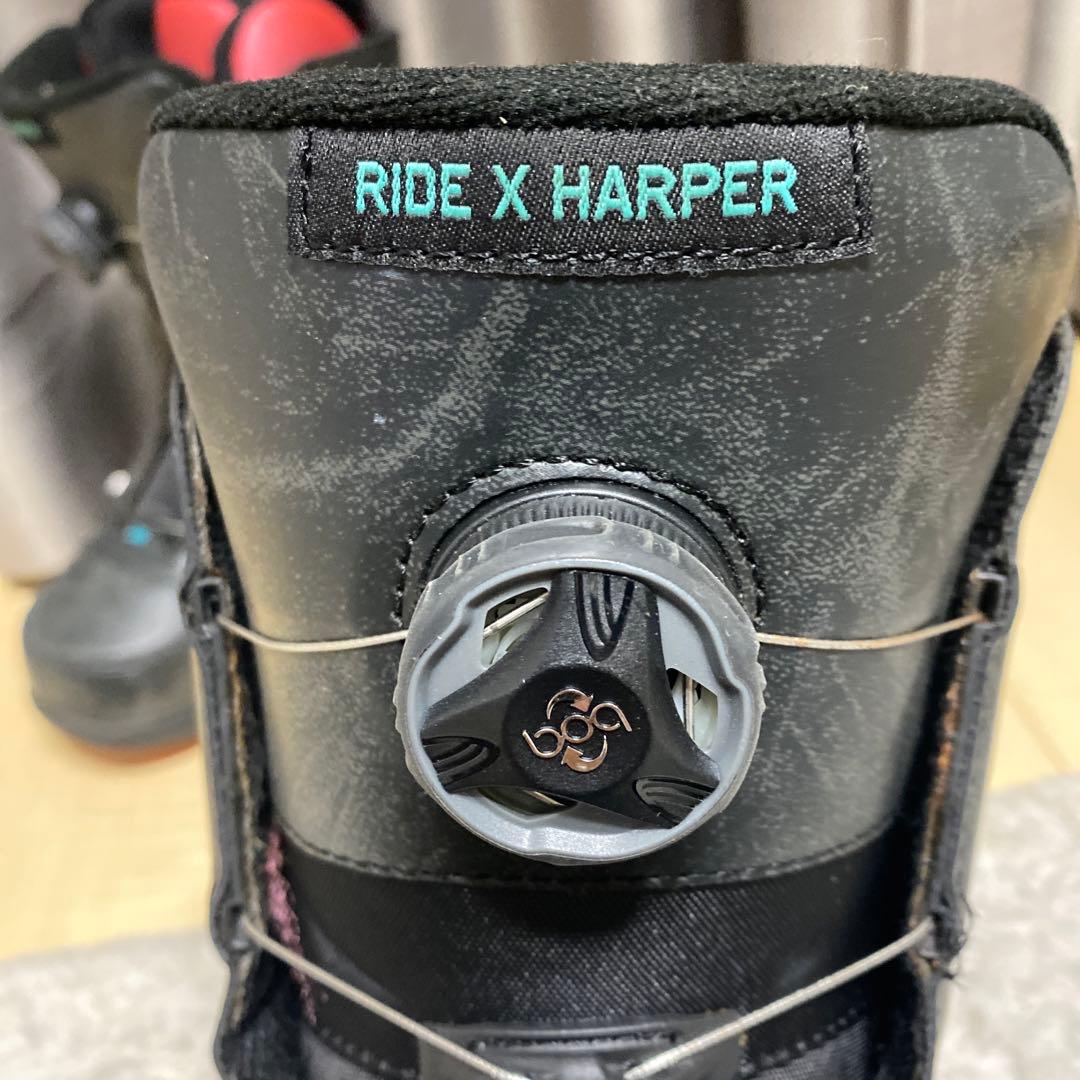 【美品】　RIDE レディーススノボブーツ　HARPER BOA　23.5cm