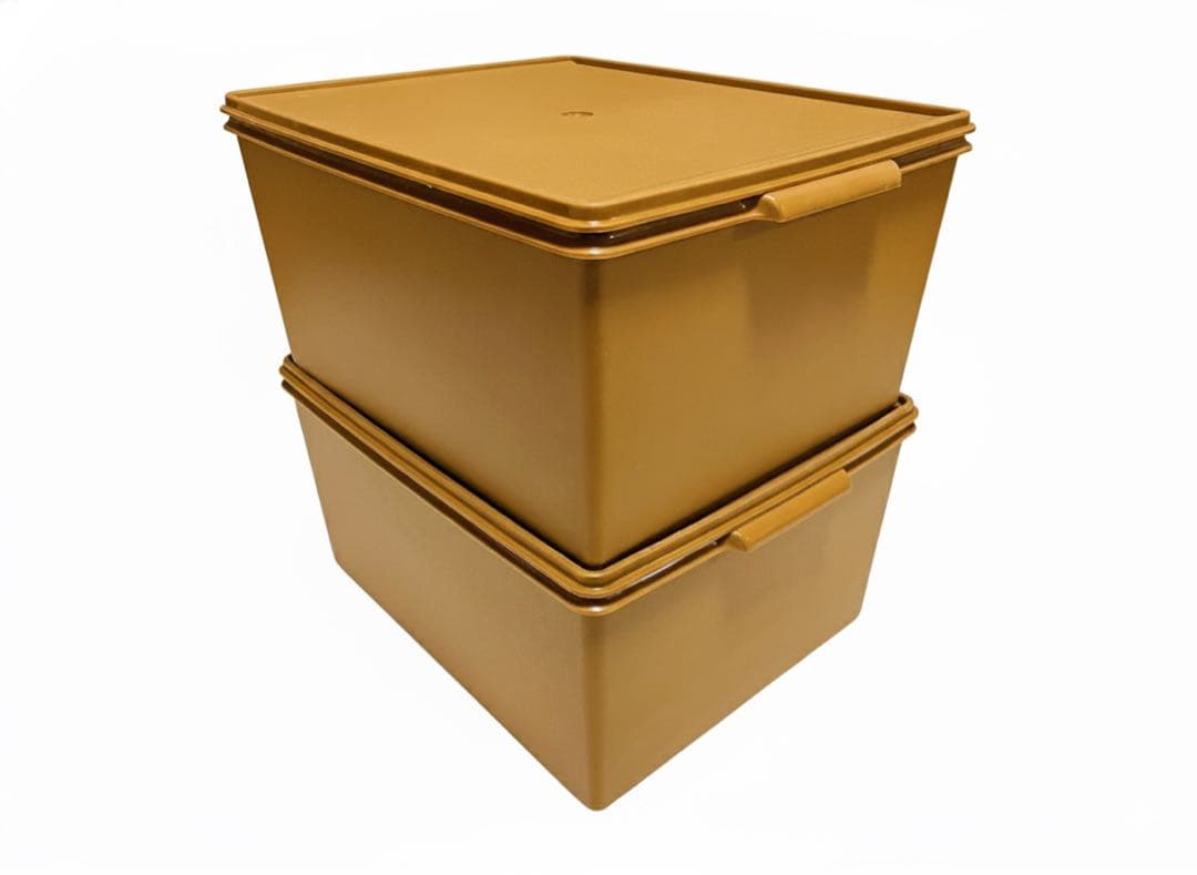 2個セット/タッパーウェア/ディープ/スーパーケース/収納ボックス/衣装ケース②