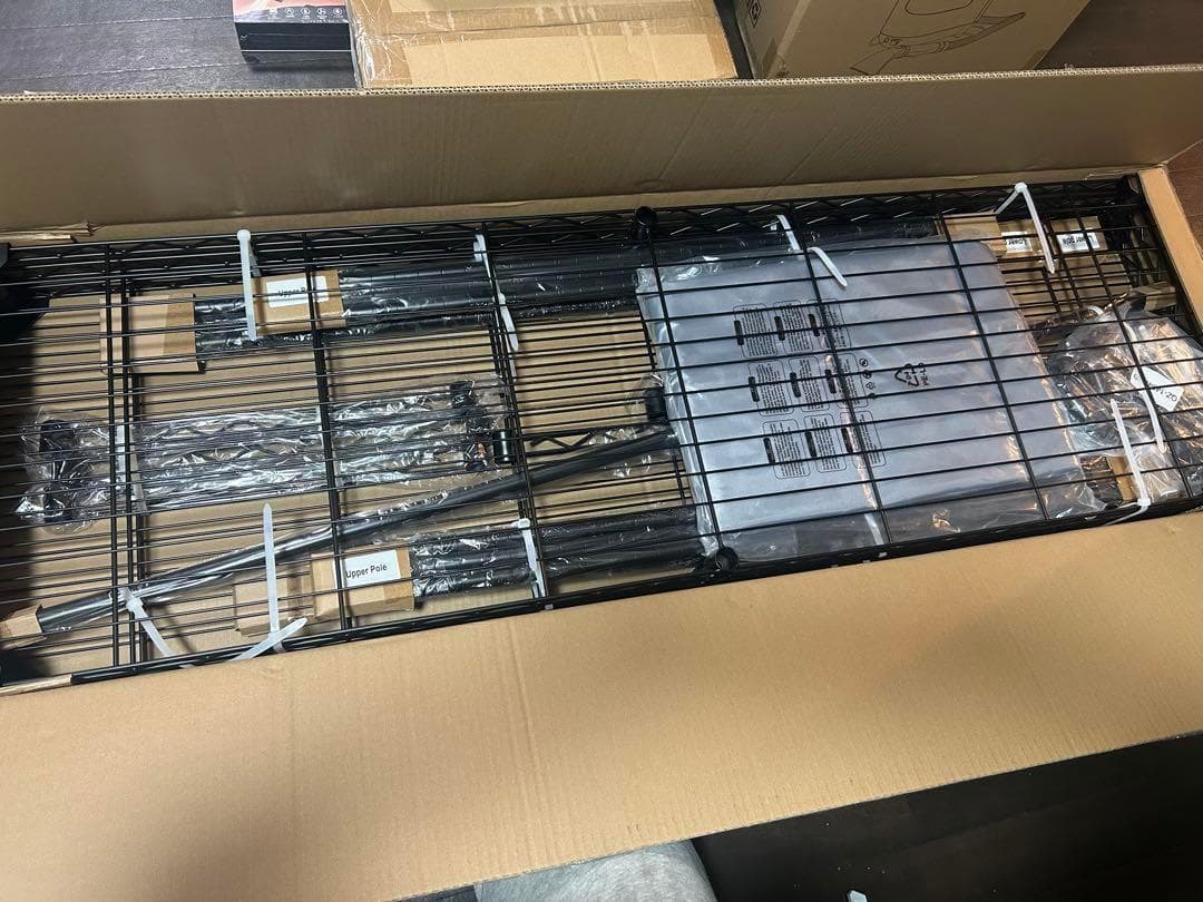 ワードローブ カバー付き ハンガーラック 頑丈 高さ176cm