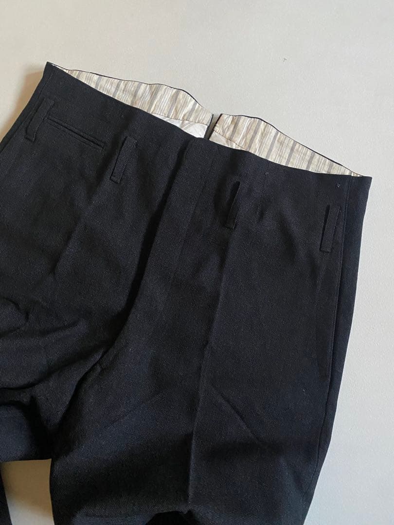 パンツ 50s- vintage buckle back wool slacks