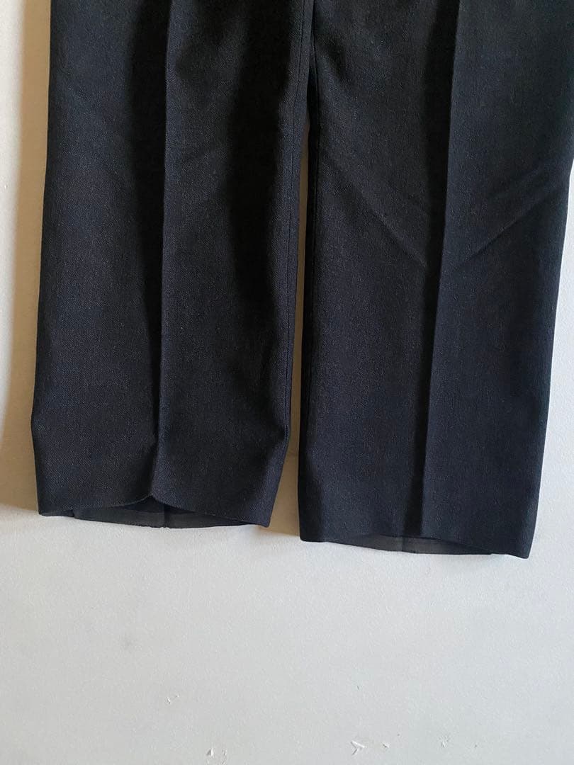 パンツ 50s- vintage buckle back wool slacks