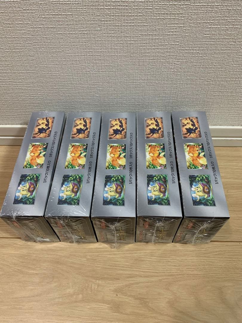 シュリンク付きポケモンカードテラスタルフェスex 5BOX