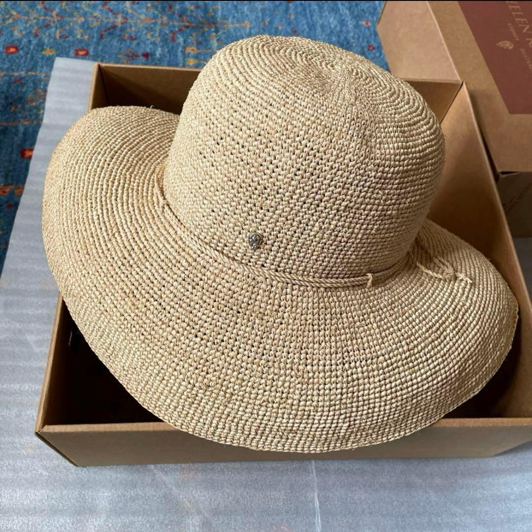 ビリギリ　【新品】ヘレンカミンスキー　ラフィアハット　麦わら帽子プロバンス