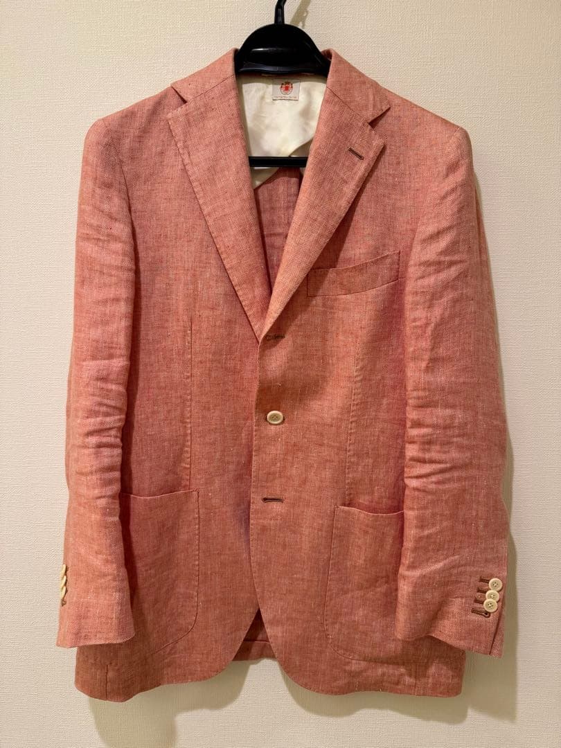 ア*キ様 Luigi Borrelli ルイジ ボレッリ リネン ジャケット 春