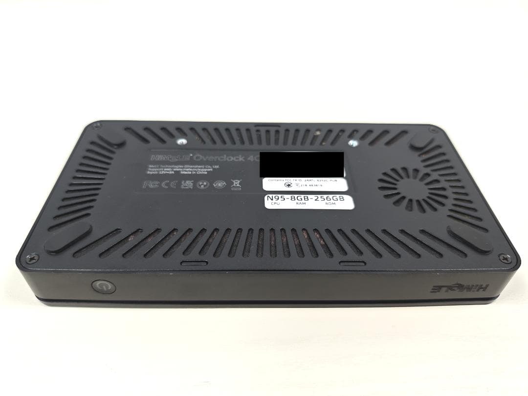 使用短め HiMeLe Overclock4C／ Intel N95 ミニPC
