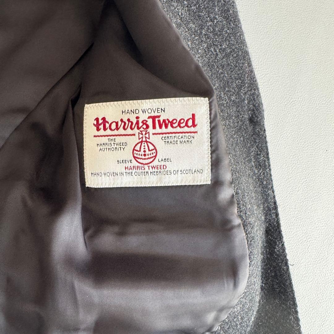 美品☺️マーガレットハウエルテーラードジャケット ハリスツイード黒系Mサイズ