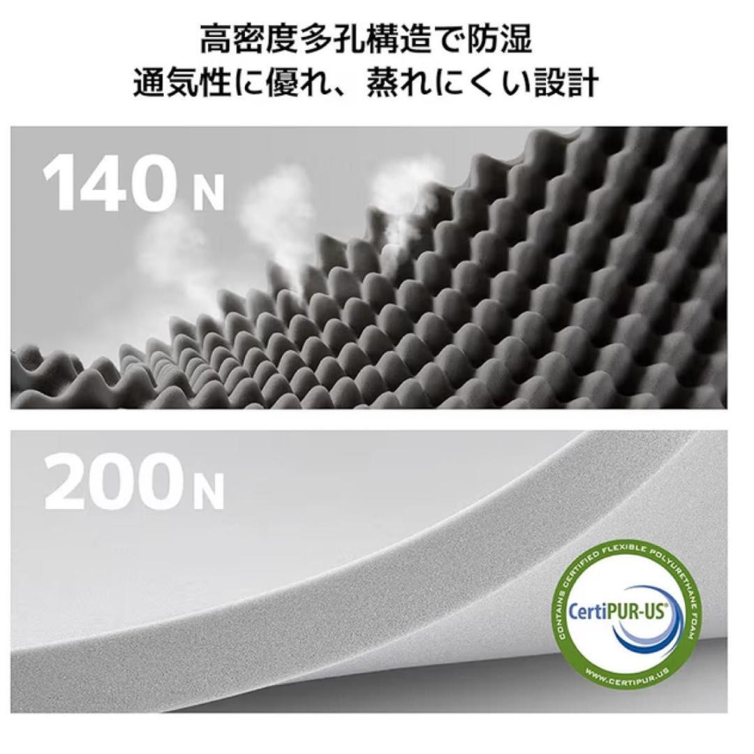 【三つ折り高反発マットレス】シングル 10cm 体圧分散