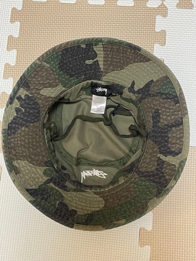 希少　STUSSY×KAVUコラボバケットハット　カモ柄