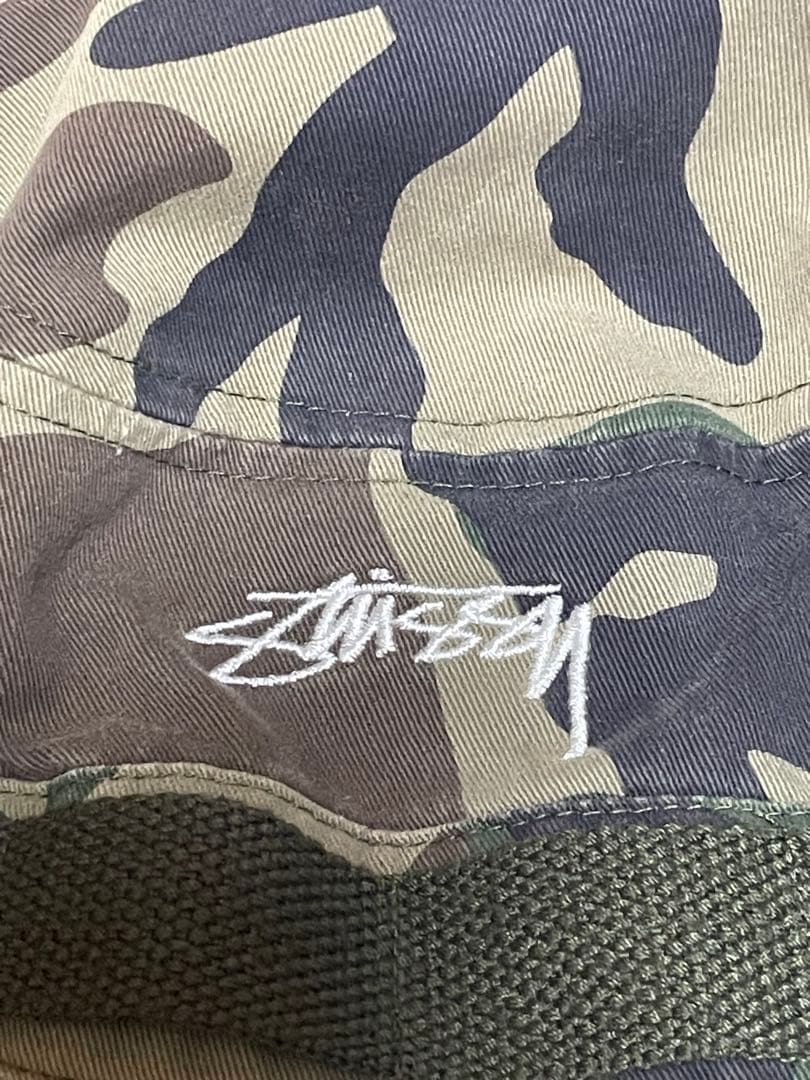 希少　STUSSY×KAVUコラボバケットハット　カモ柄