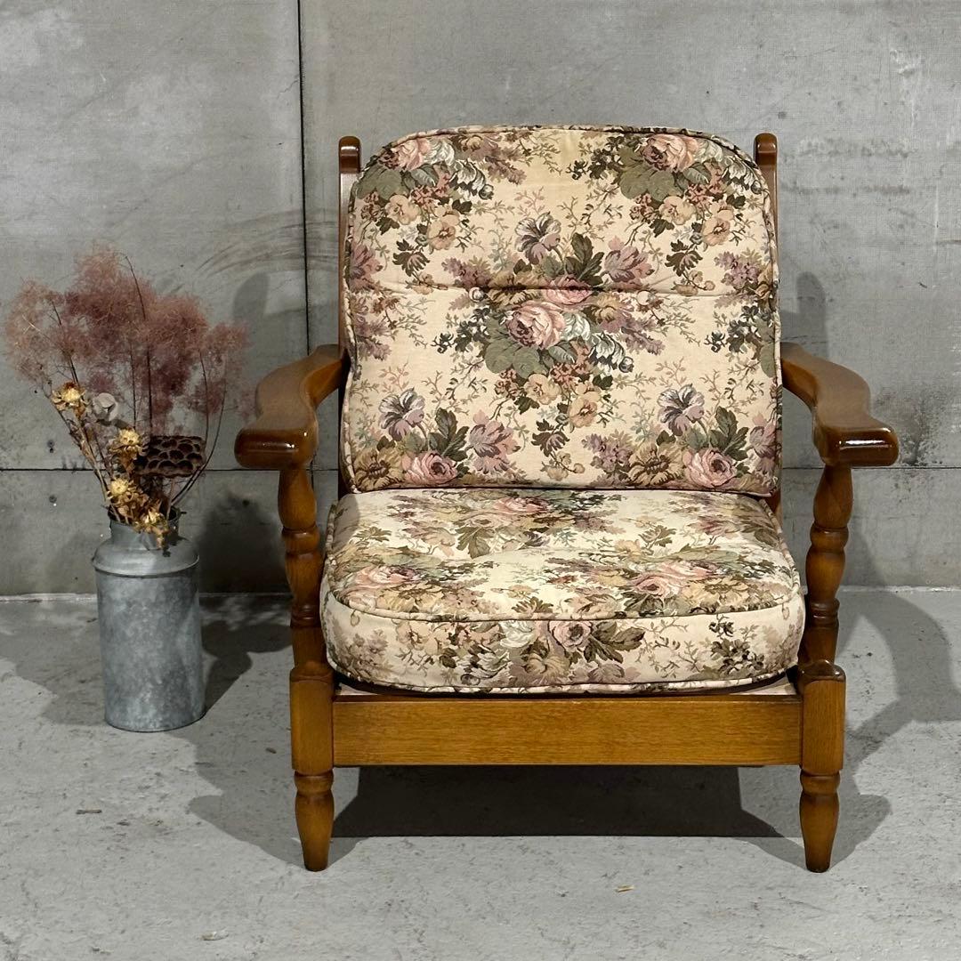 ✦80s✦ コスガ家具 KOSUGA 1Pソファ アームチェア｜昭和 ゴブラン織