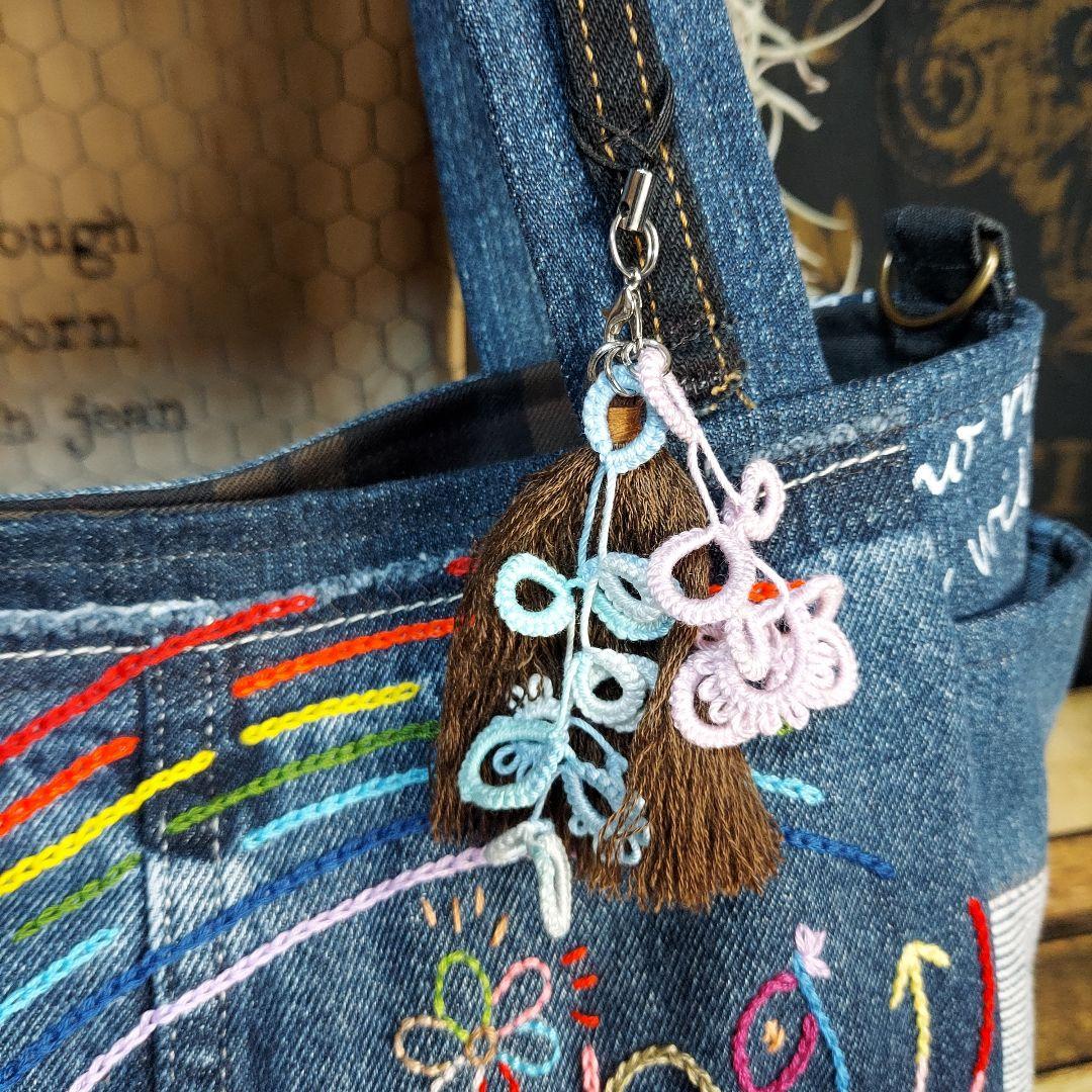 【kamekichi1113】刺繍バック　No.647　ショルダーベルト