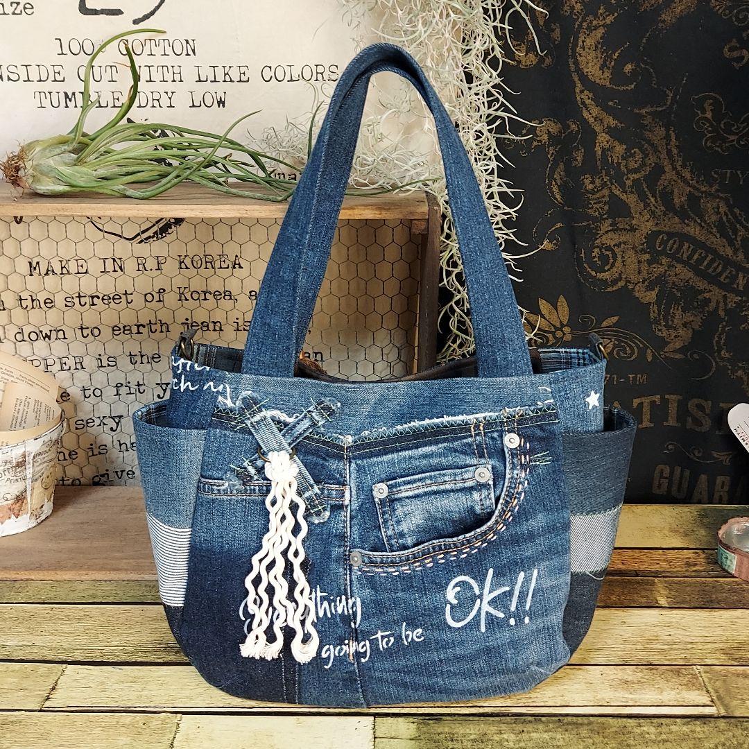 【kamekichi1113】刺繍バック　No.647　ショルダーベルト