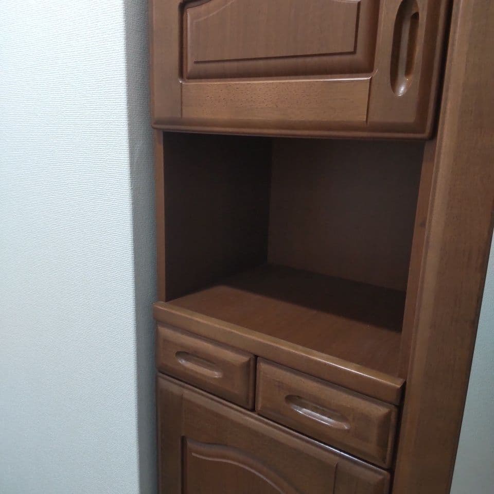 ブラウン シューズラック 引き出し付き ミラー付き(たのめる便送料込み)