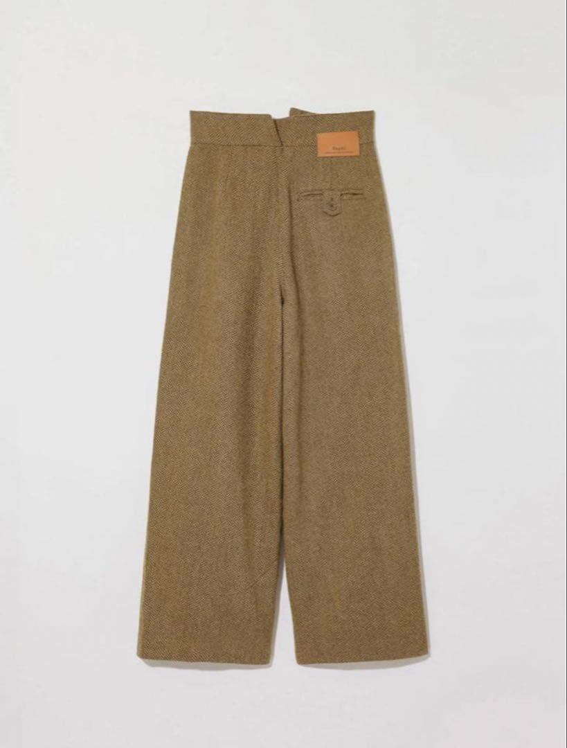 パンツ eaphi WOOL BELTED PANTS (size1)